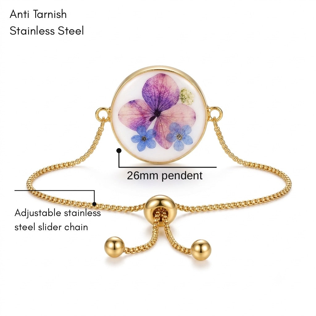Trinity Blossom Gold Bracelet