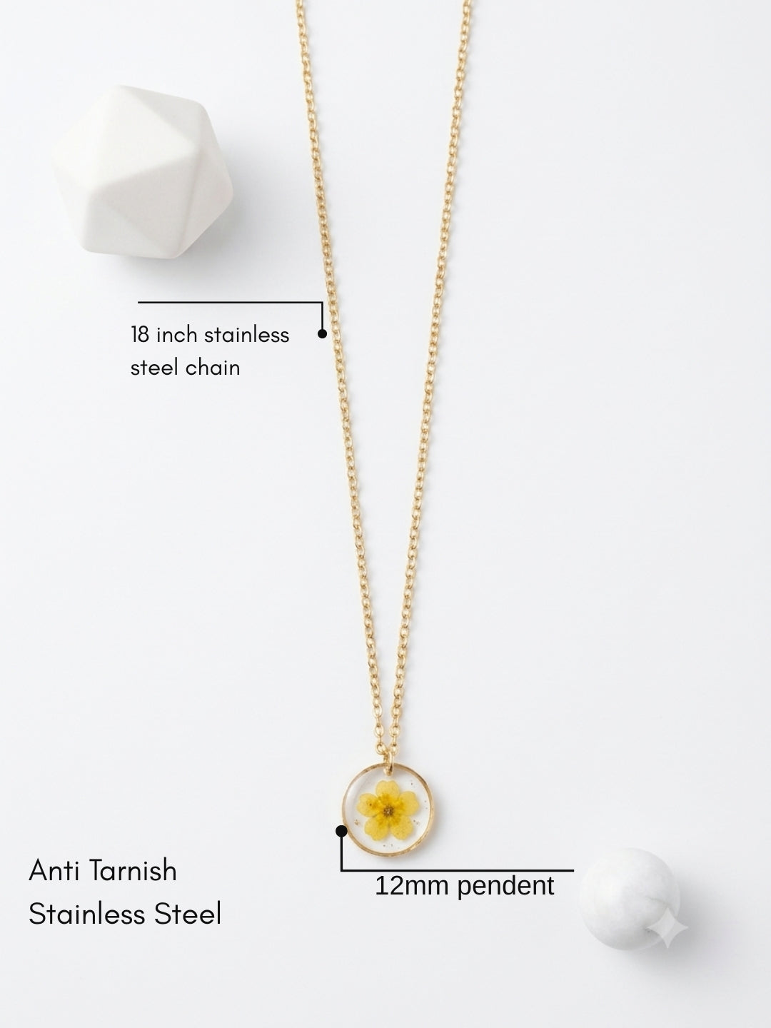 Golden Renewal Blossom Pendant (Yellow)