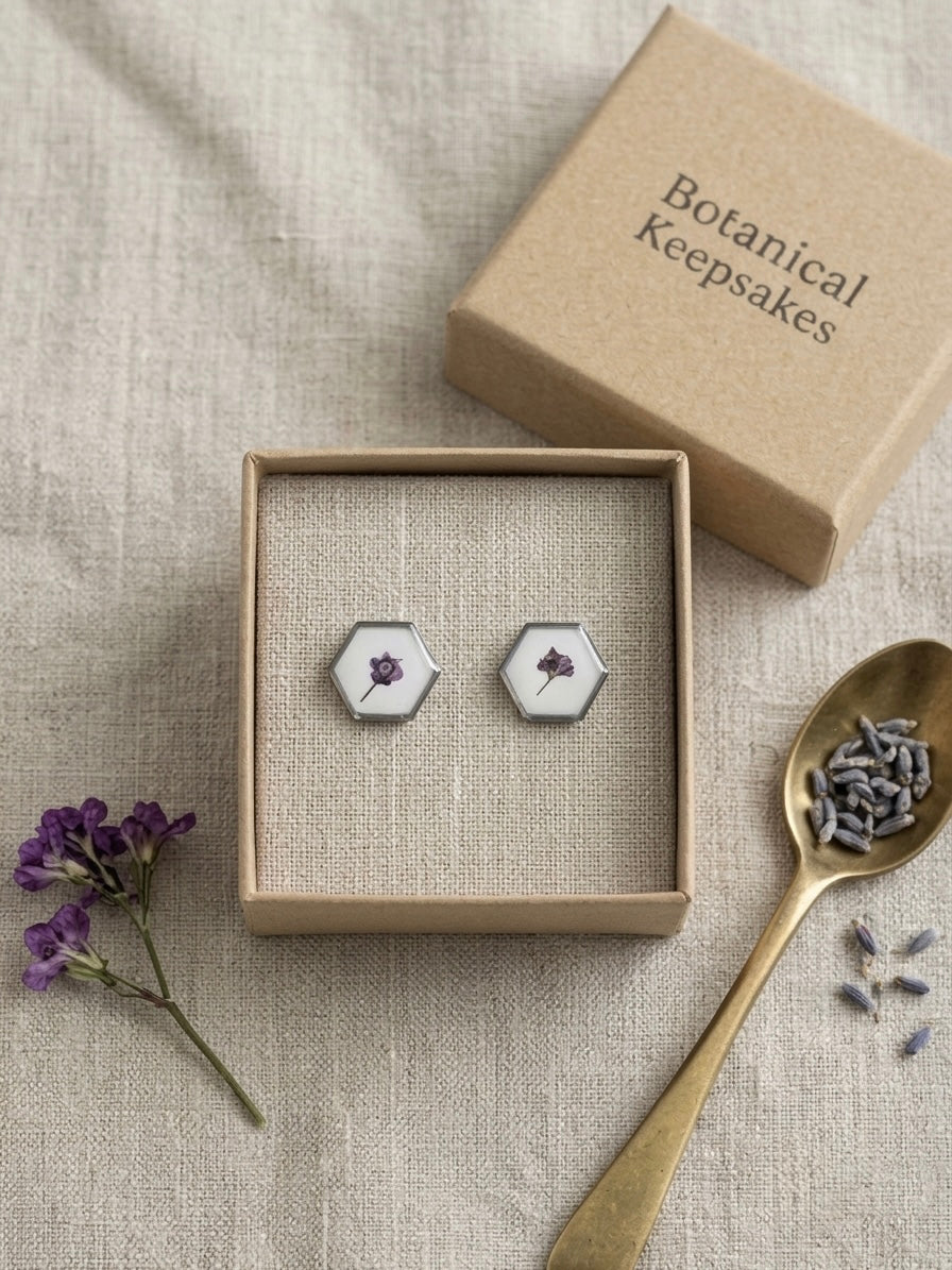 The Violet Bloom Studs