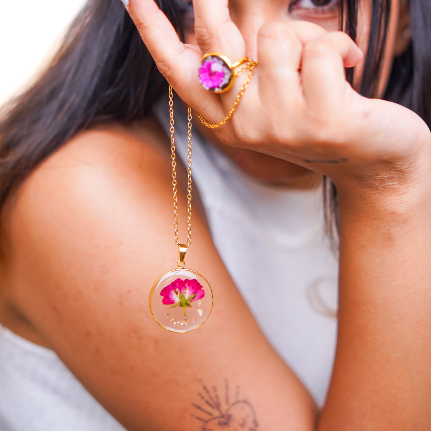 Forever Love Rose Bud Necklace