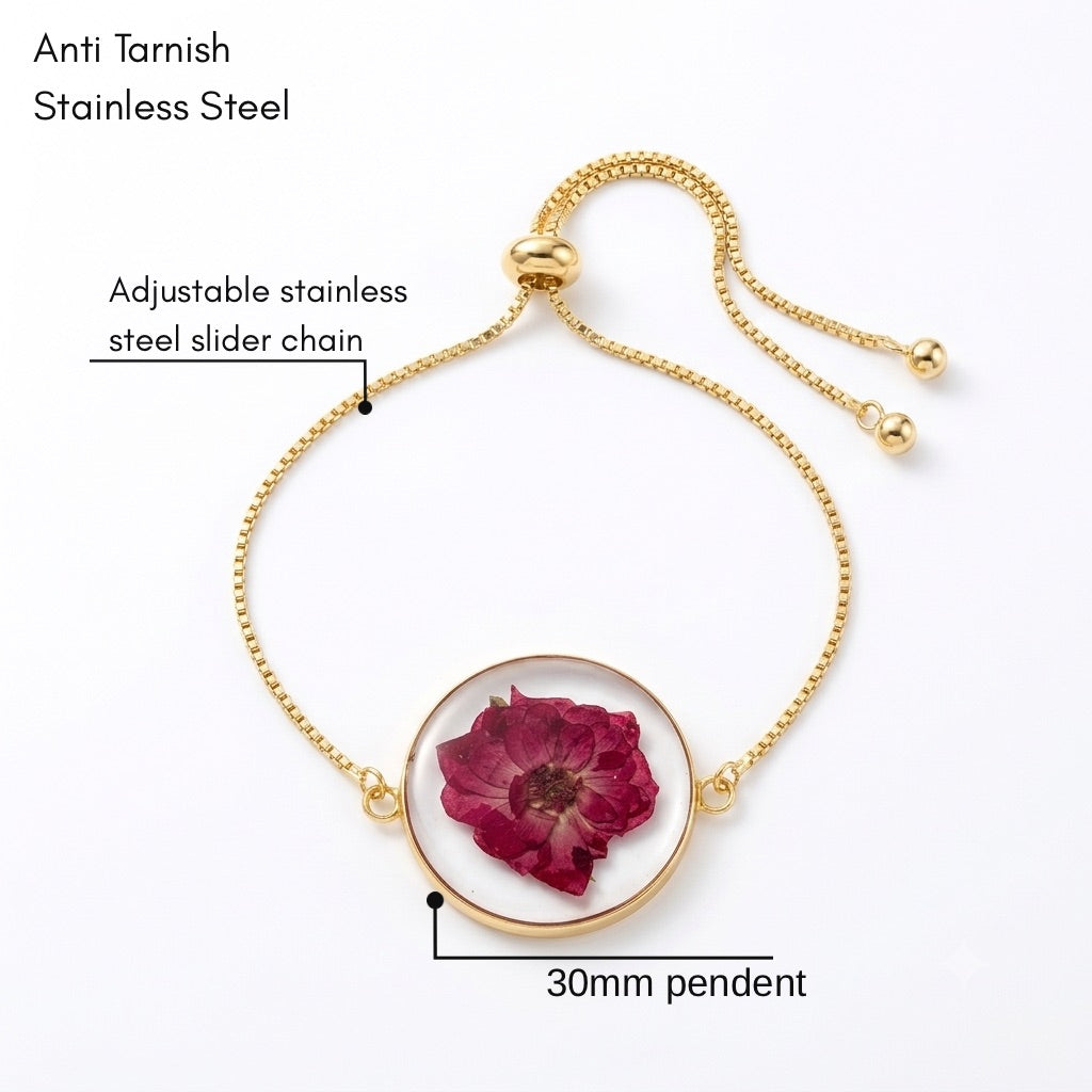 The Crimson Rose Bracelet