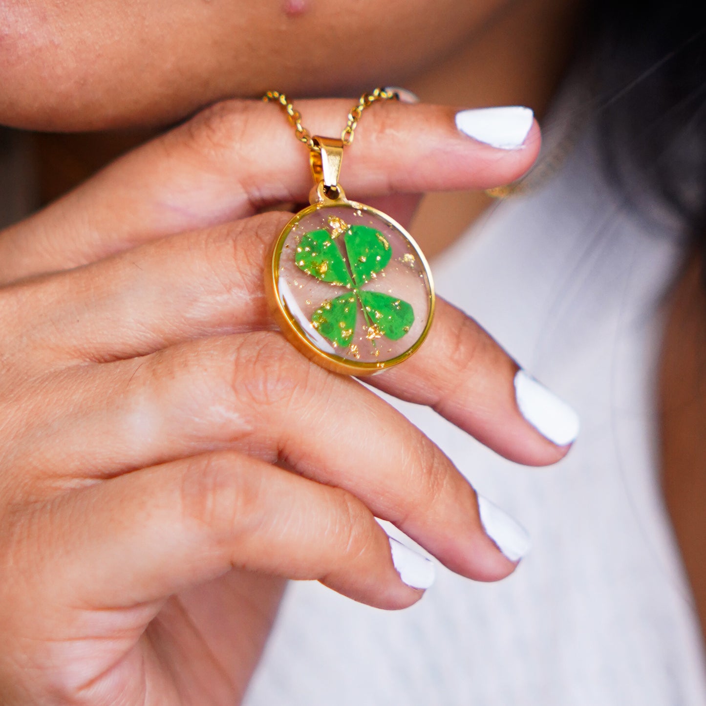 Eve Souvenir Luck - Round Clover Necklace