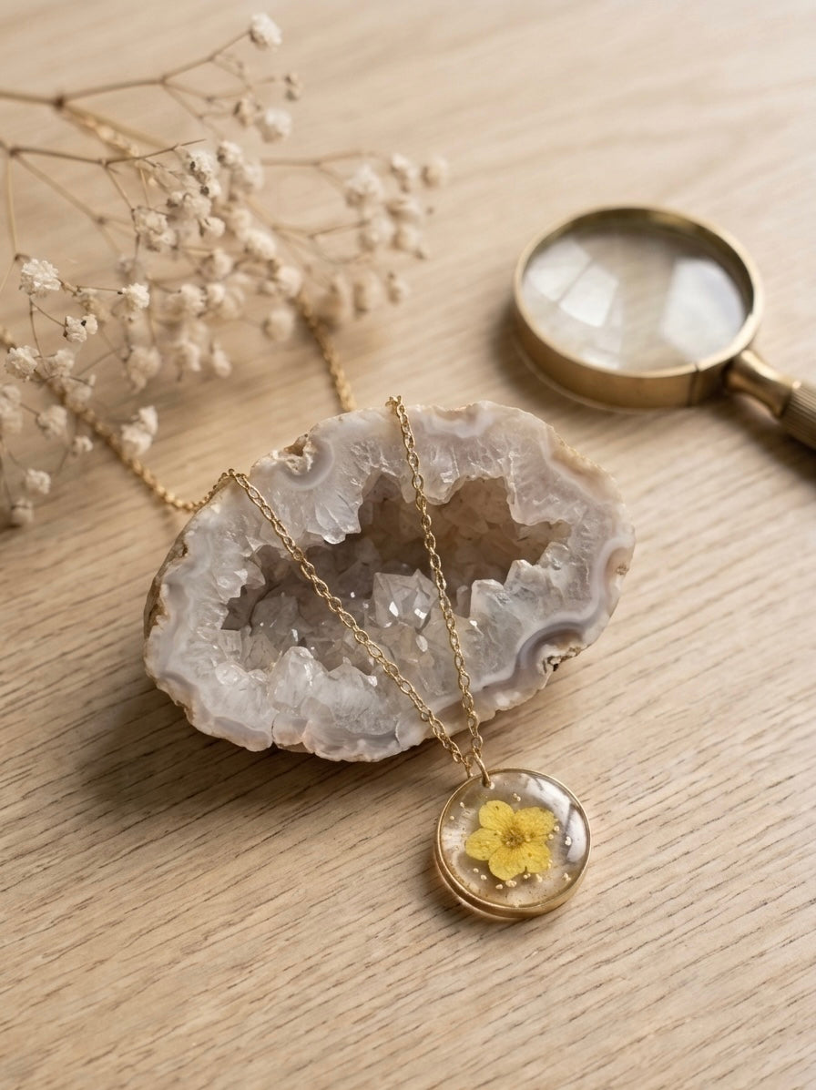 Golden Renewal Blossom Pendant (Yellow)