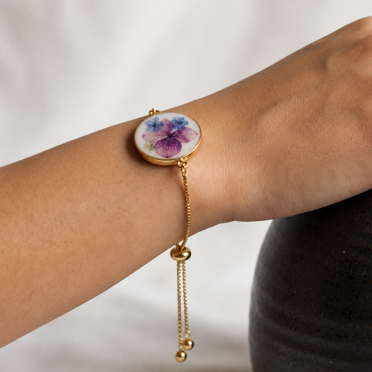 Trinity Blossom Gold Bracelet