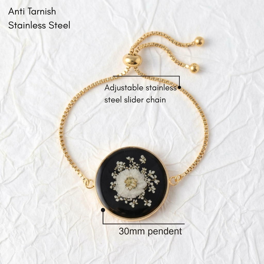 The Onyx Halo Bracelet