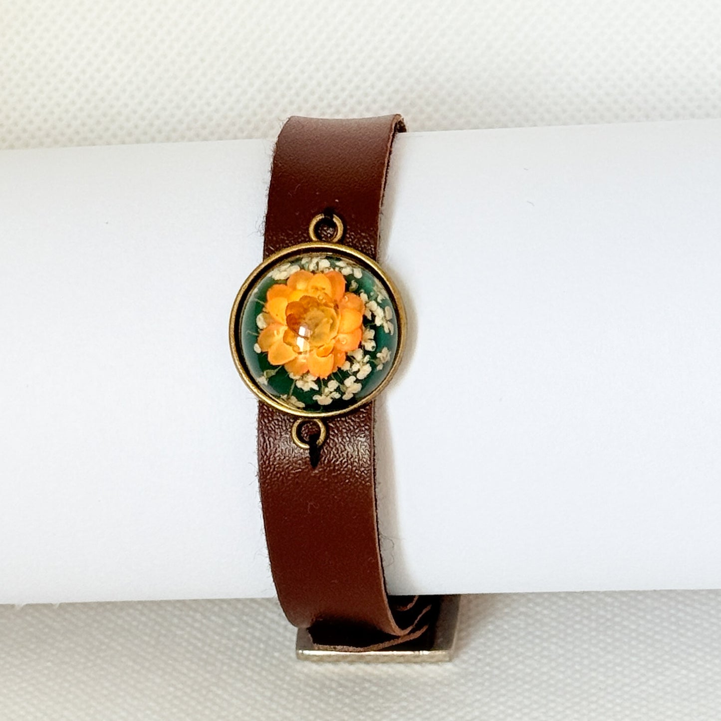 Vegan Leather Belt Yellow Little Star Flower