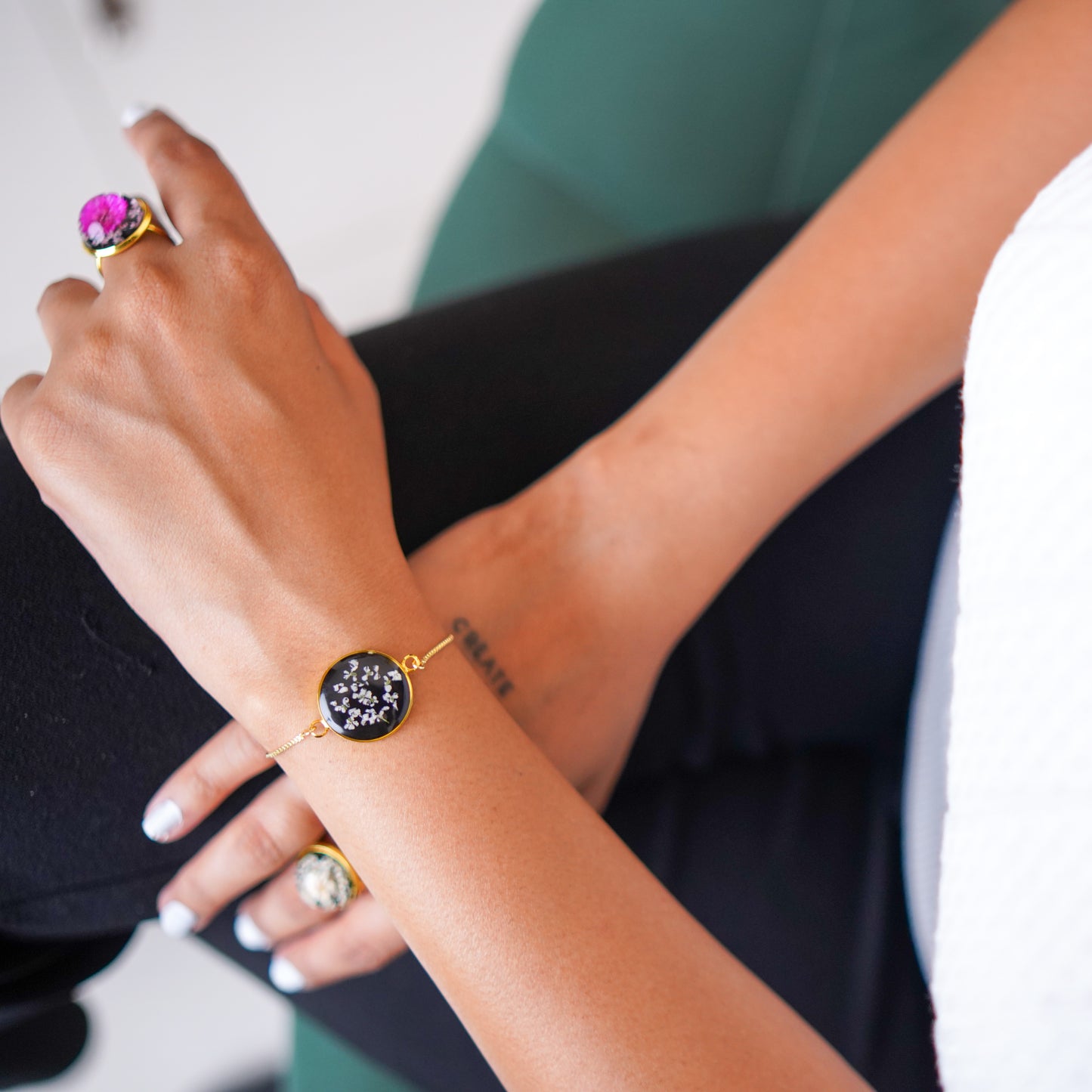 Mini Annes Lace Black Bracelet