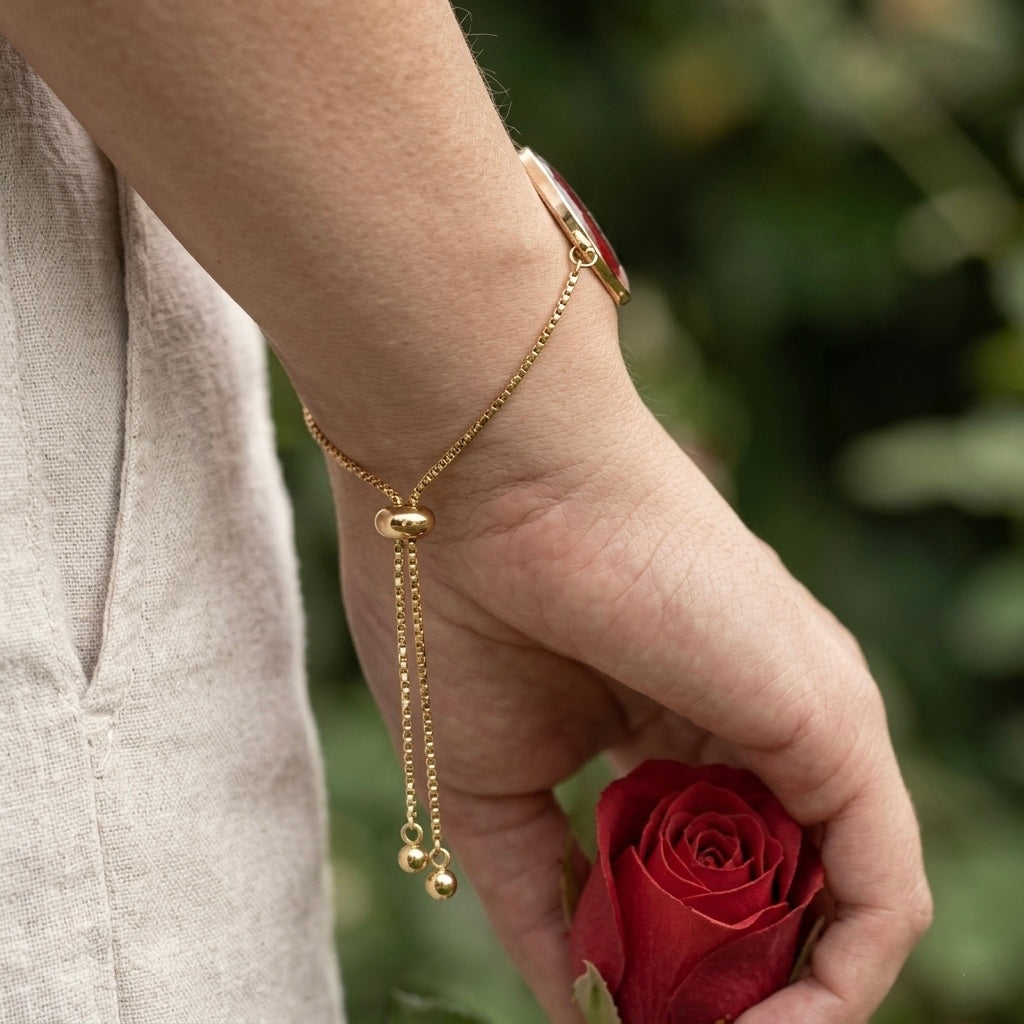 The Scarlet Rosebud Bracelet