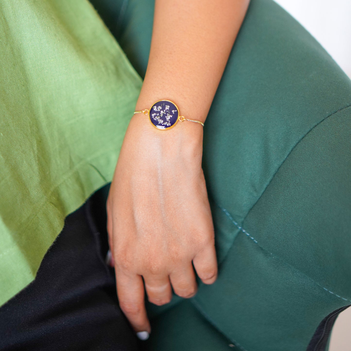 Mini Annes Lace Navy Blue Bracelet