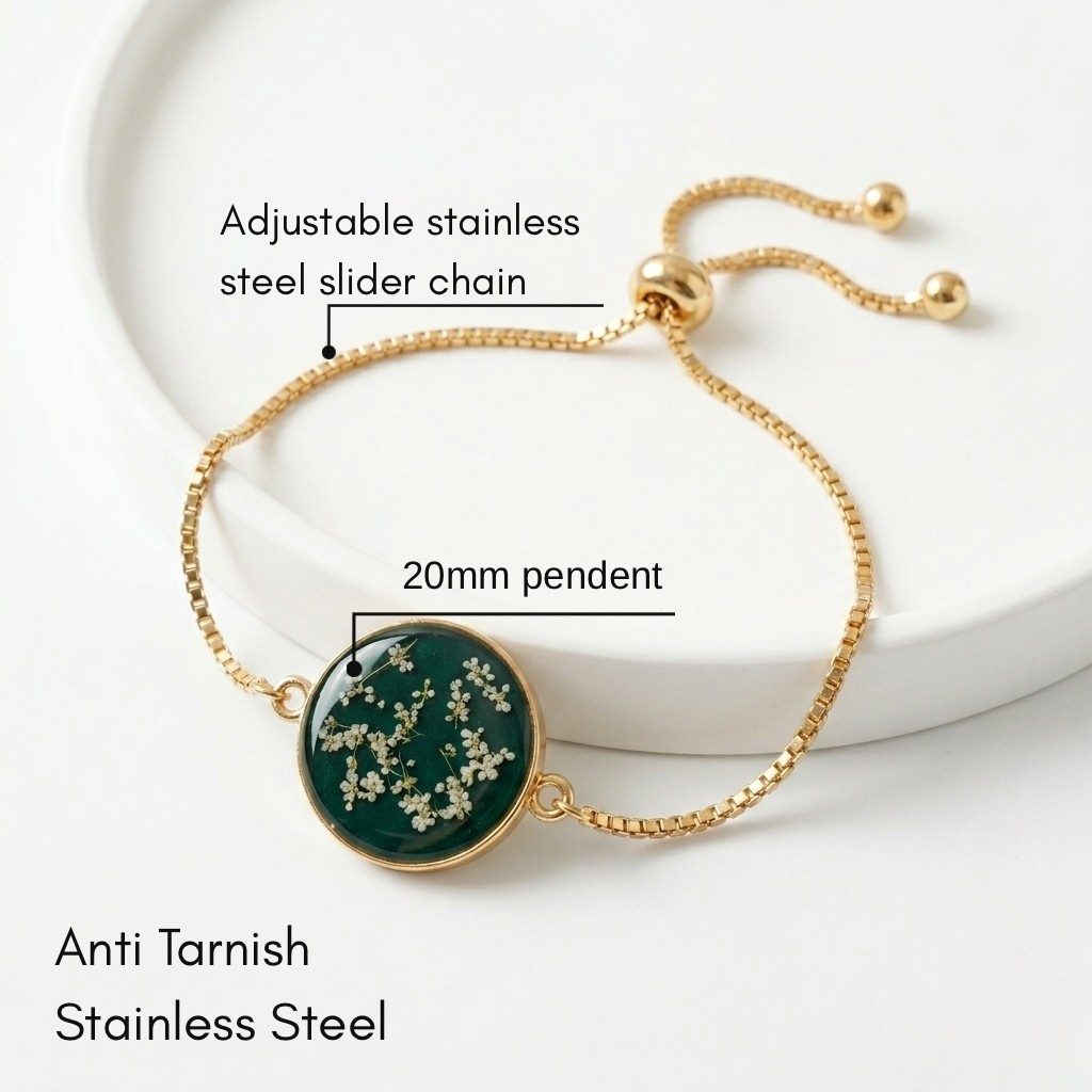Mini Annes Lace Green Bracelet