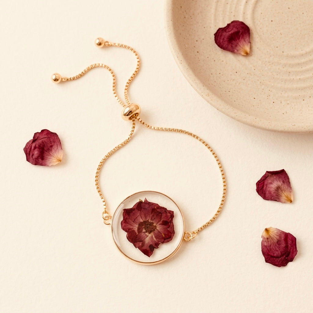 The Crimson Rose Bracelet