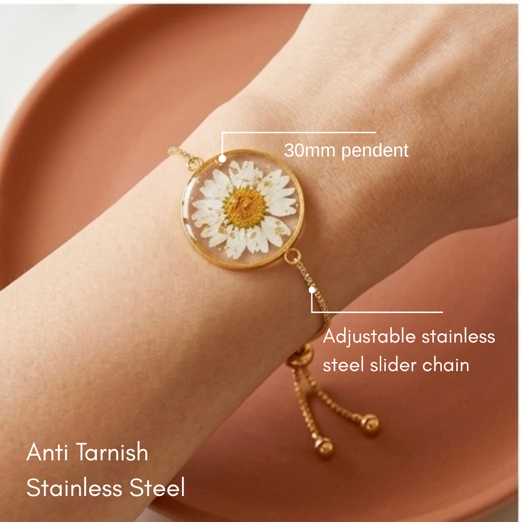 Daisy Shimmer Bracelets - Gold/Silver plated