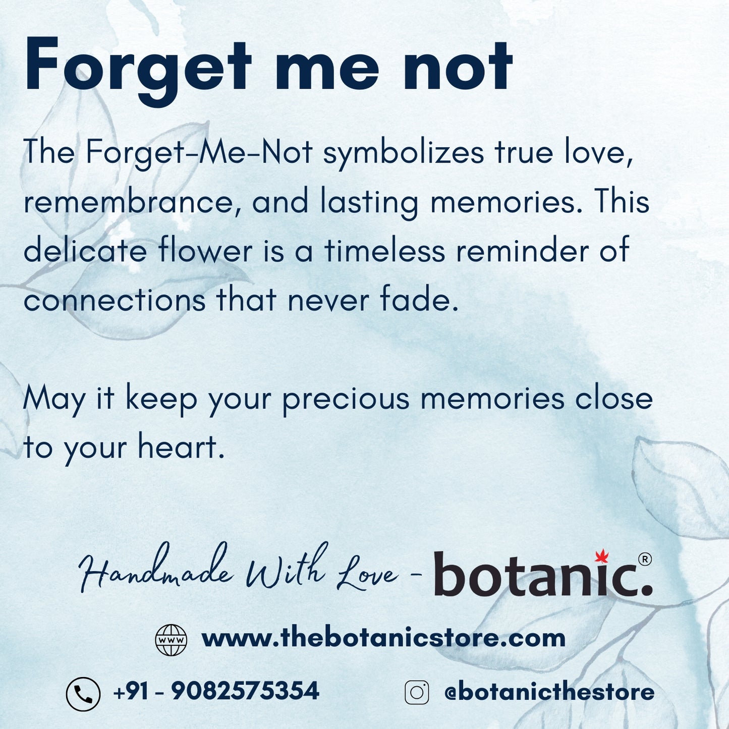 Mini Forget Me Not Necklace