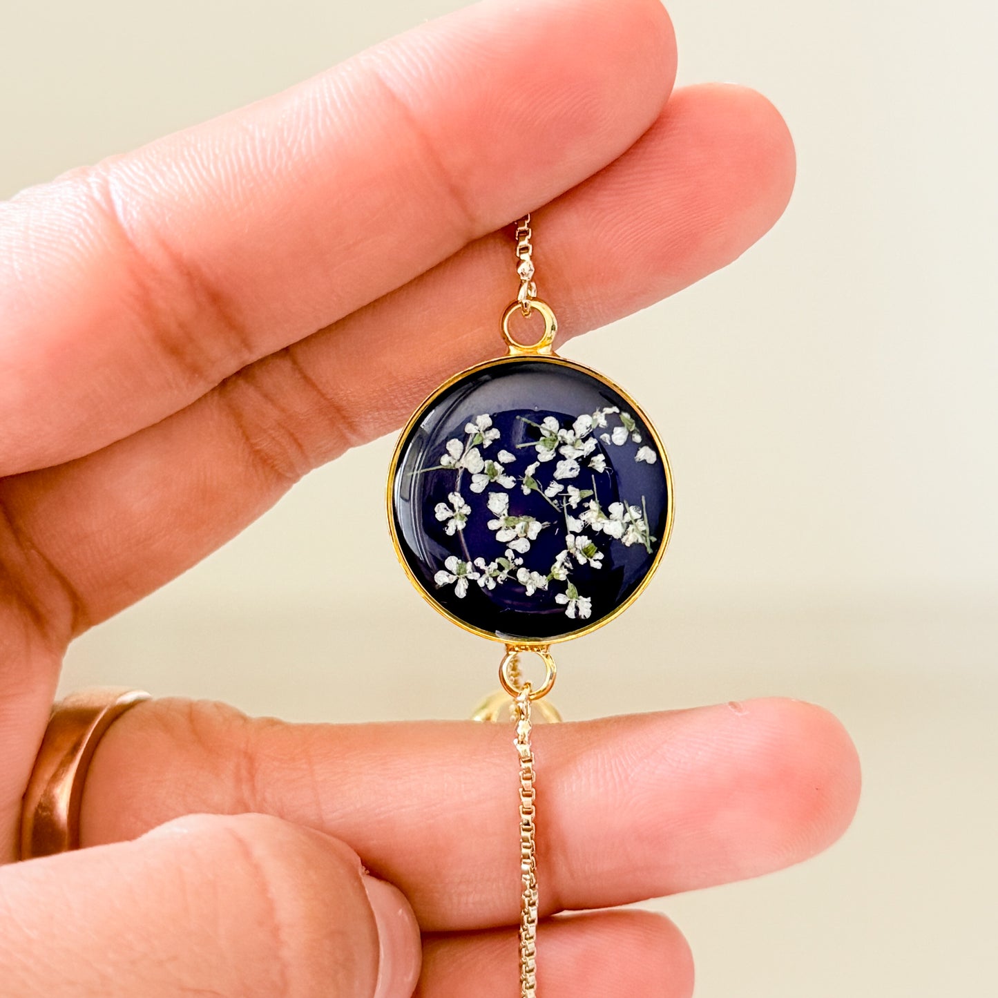 Mini Annes Lace Navy Blue Bracelet