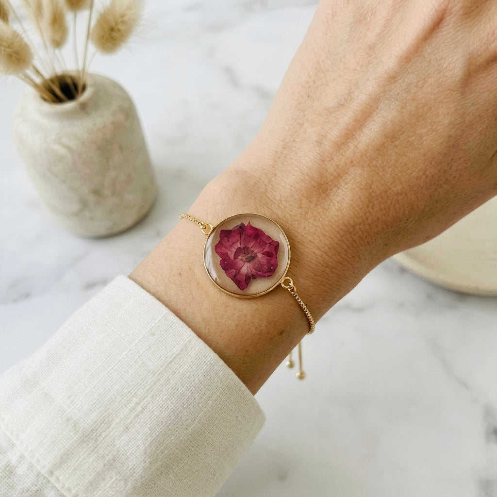 The Crimson Rose Bracelet