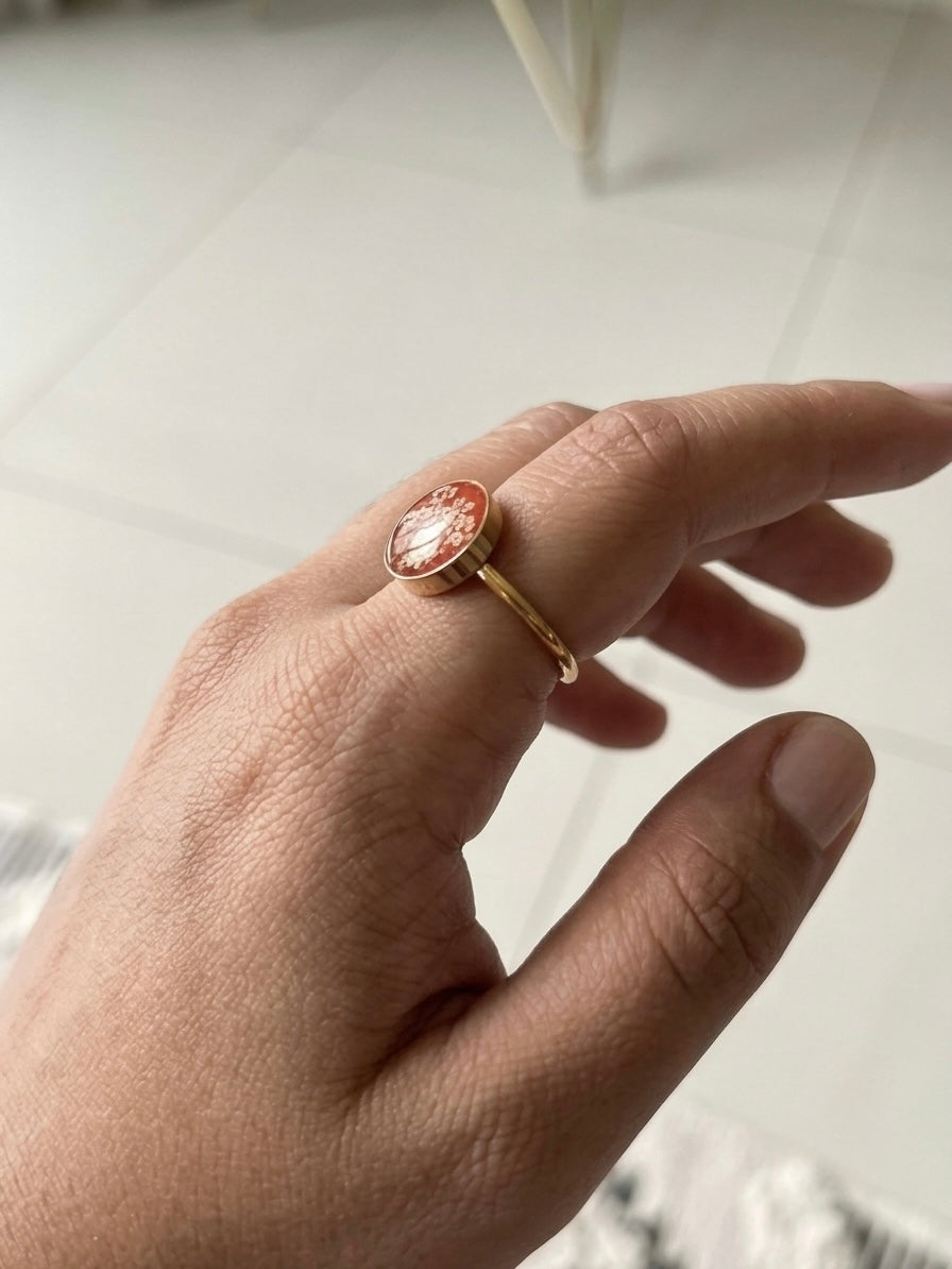 Scarlet Meadow Ring