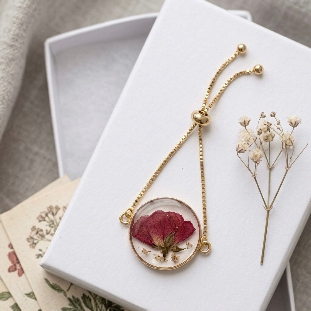 The Scarlet Rosebud Bracelet