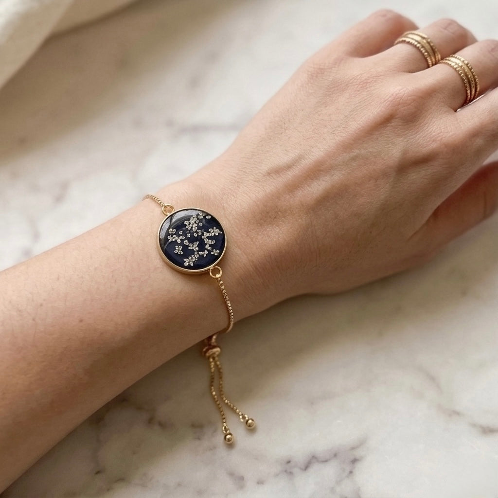 Mini Annes Lace Navy Blue Bracelet