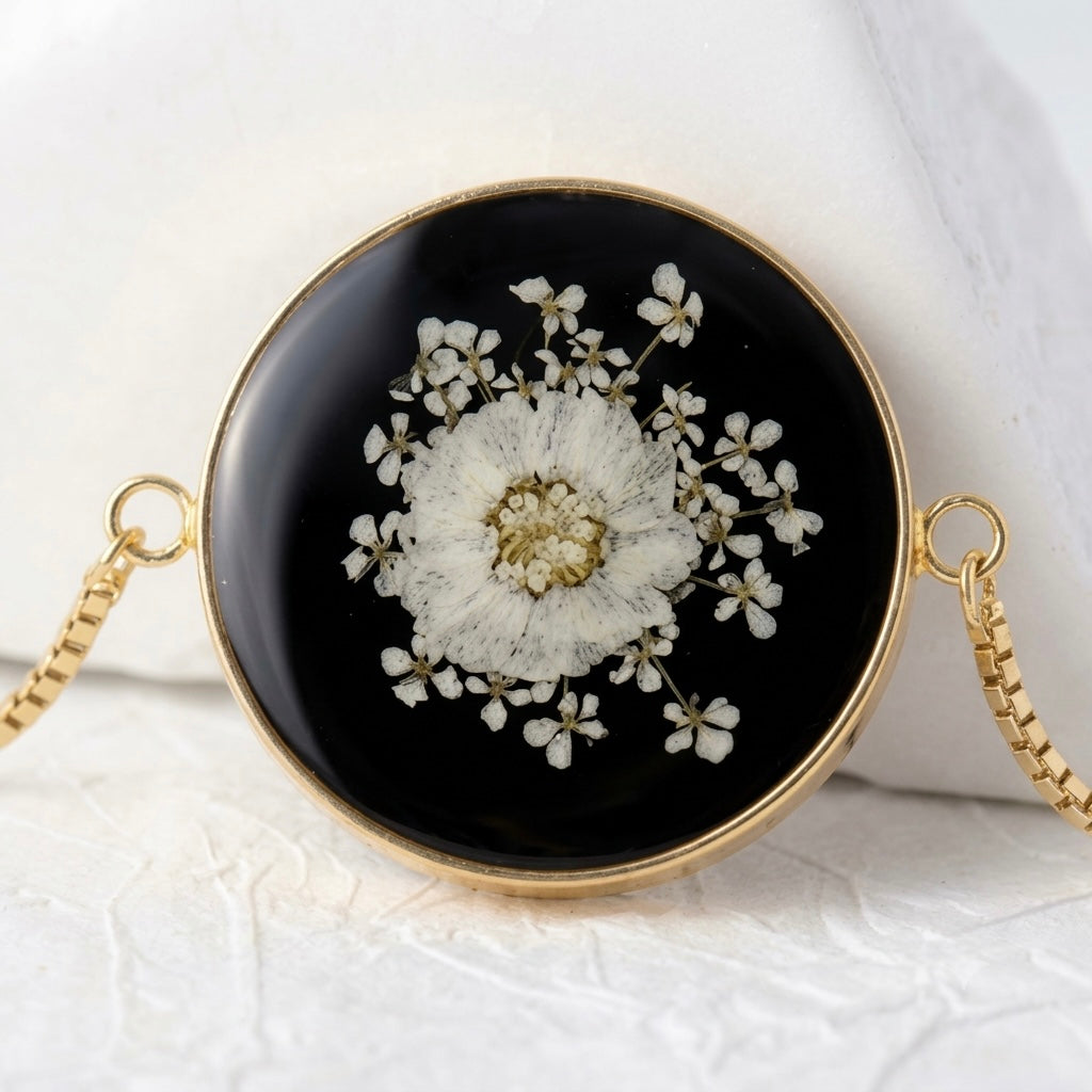 The Onyx Halo Bracelet