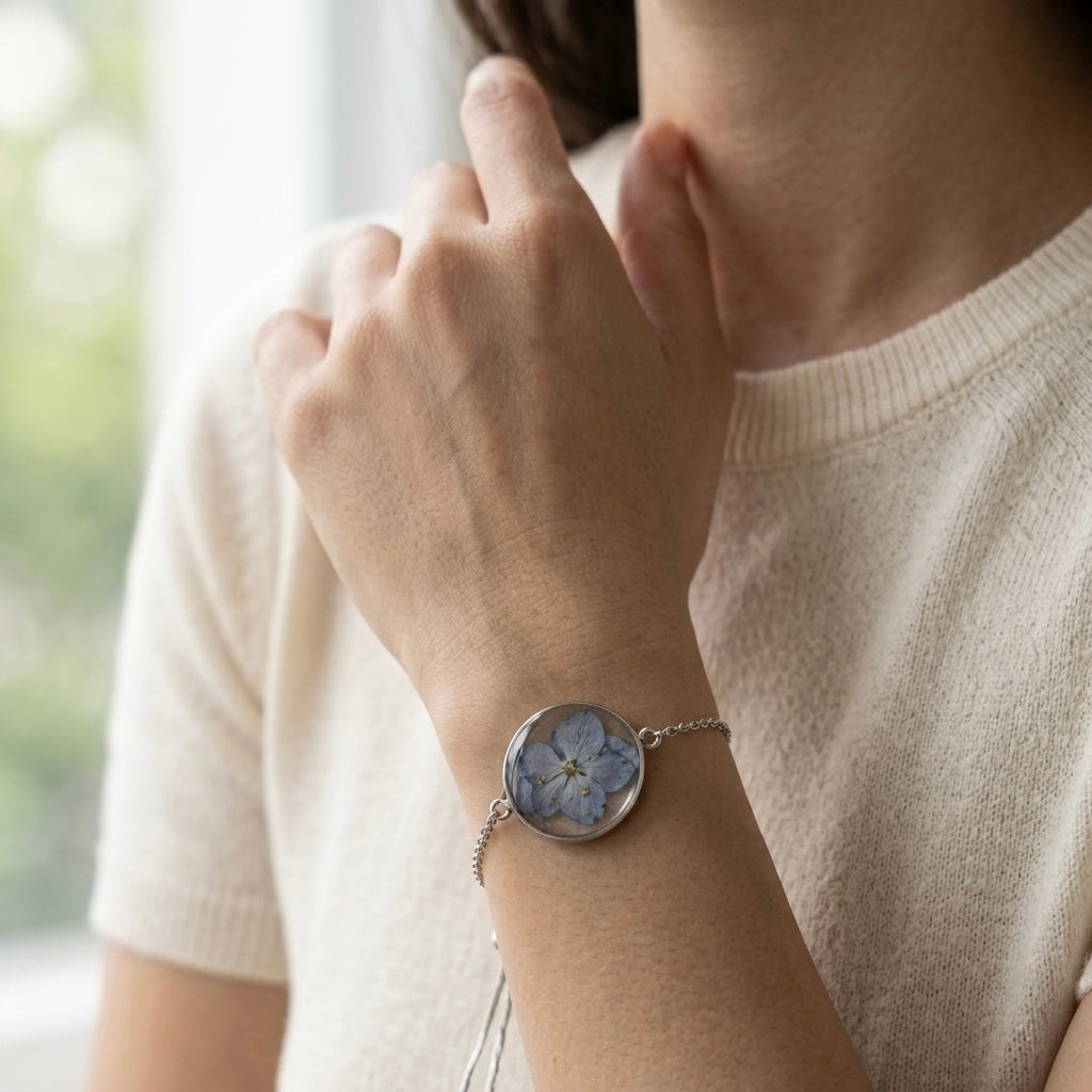 Crystalline Hydrangea Bracelet