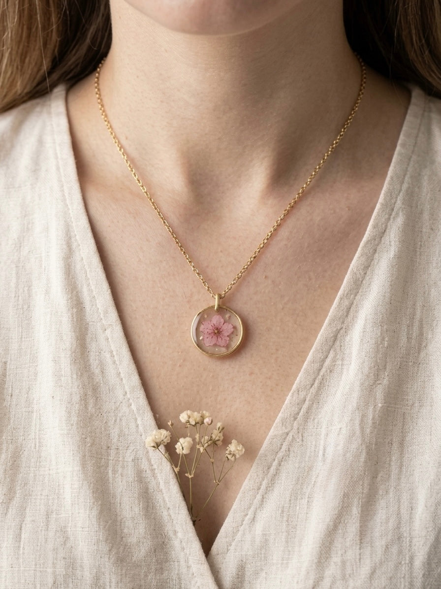 Springtide Perseverance Pendant (Pink)
