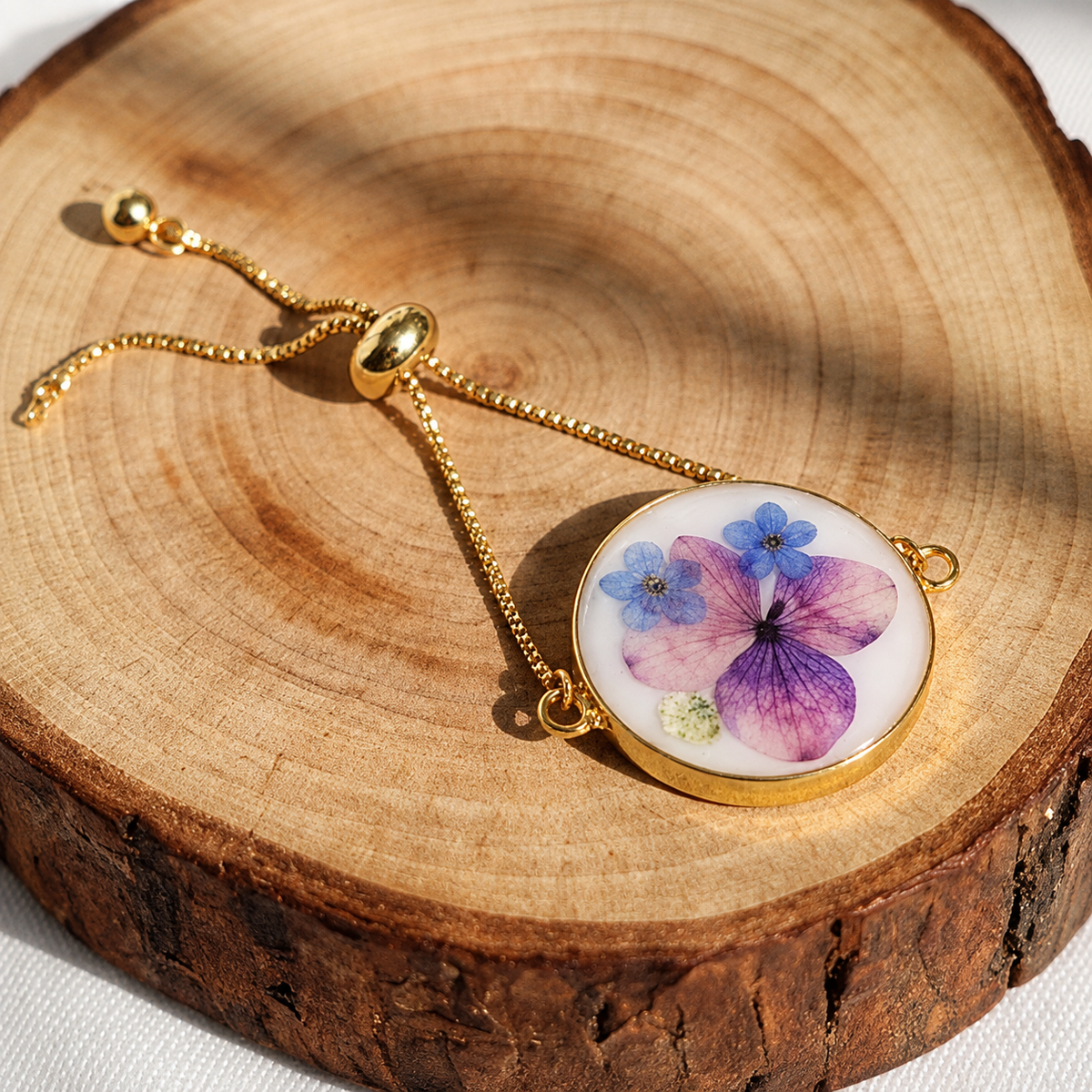 Trinity Blossom Gold Bracelet