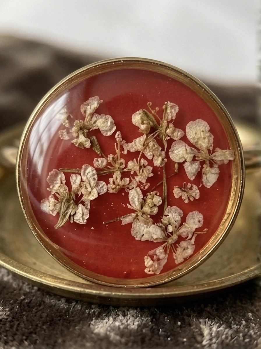 Scarlet Meadow Ring