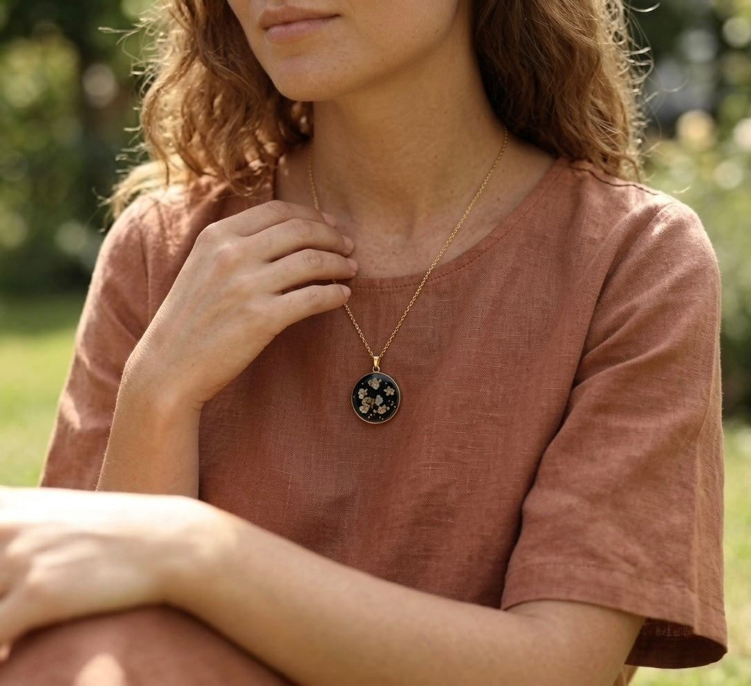 Midnight Constellation Gold Pendant