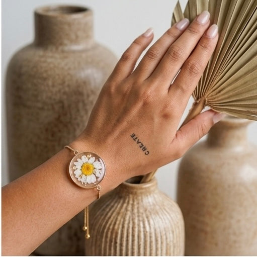 Daisy Shimmer Bracelets - Gold/Silver plated