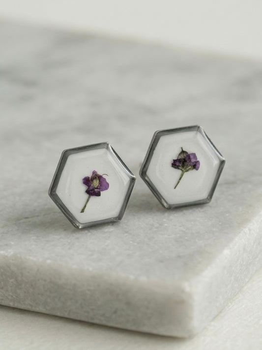 The Violet Bloom Studs