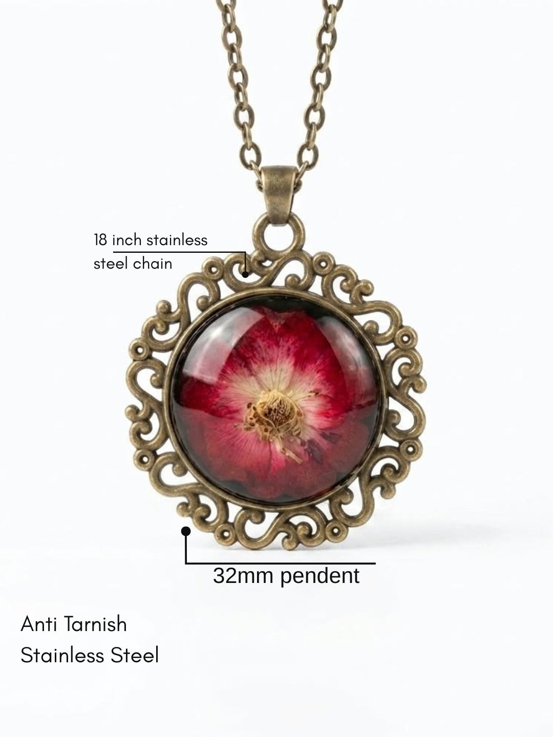 Vintage Heartbound Dome Necklace