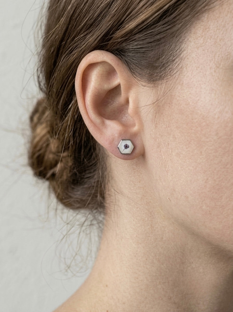 The Violet Bloom Studs