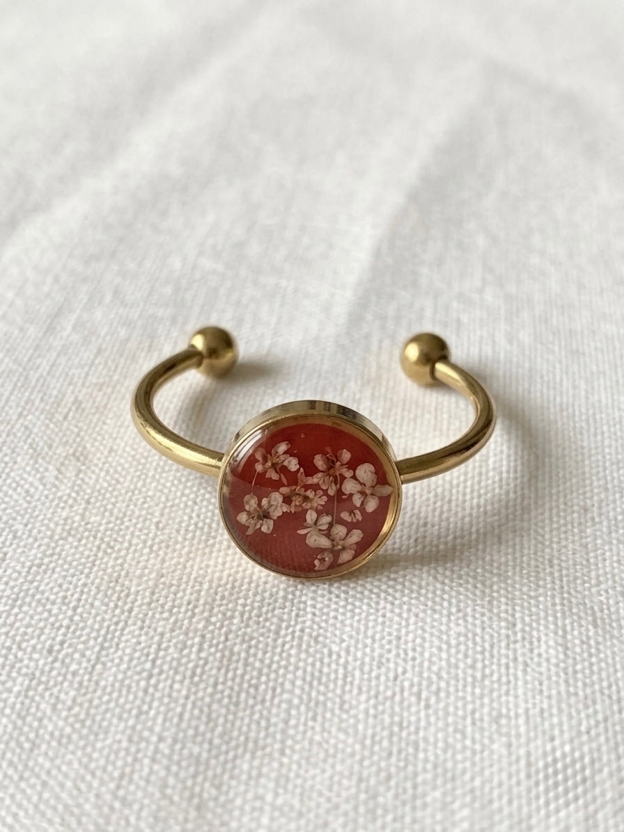 Scarlet Meadow Ring
