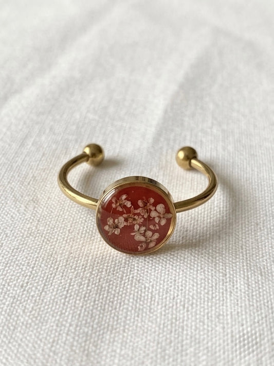 Scarlet Meadow Ring