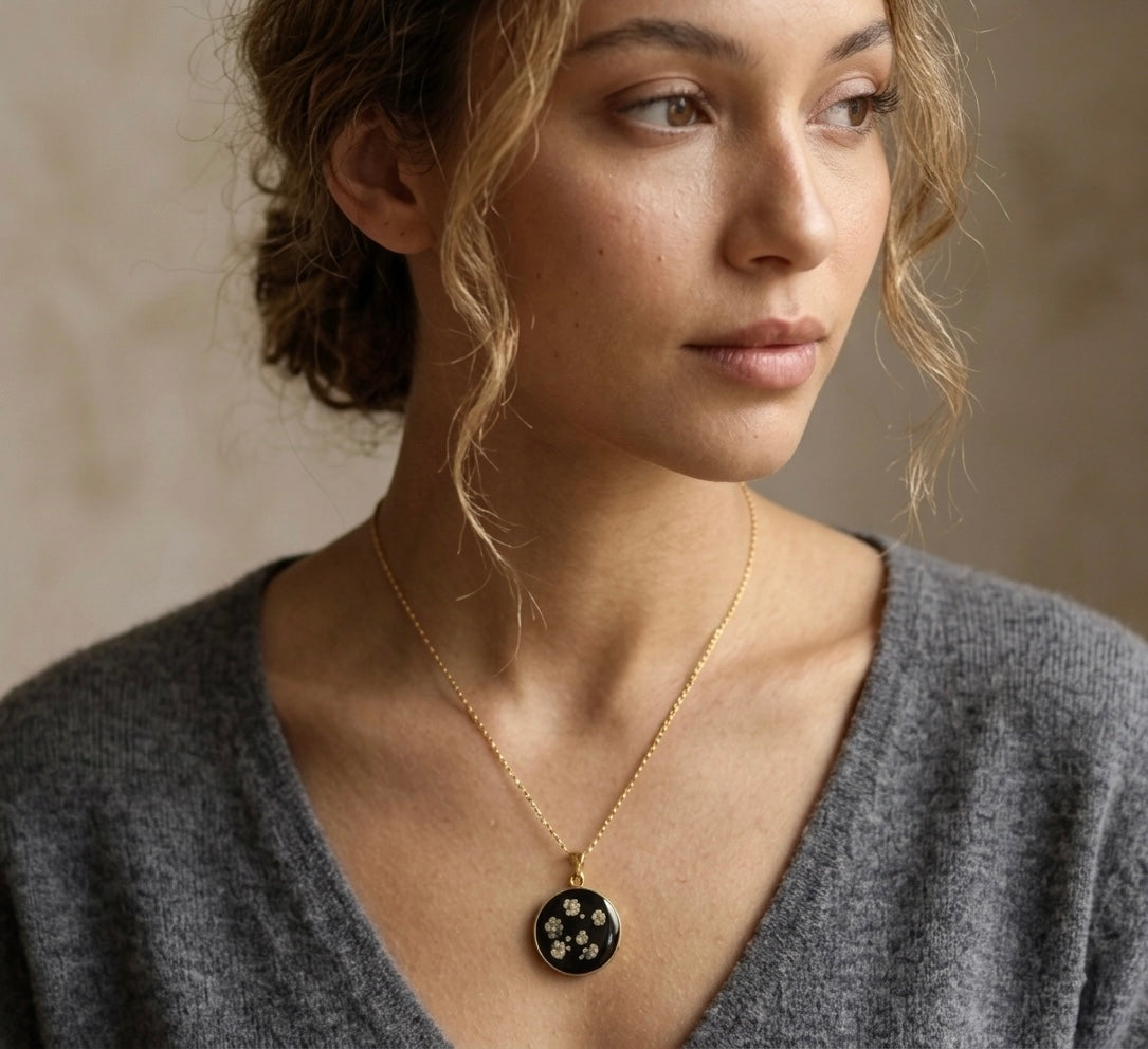 Midnight Constellation Gold Pendant