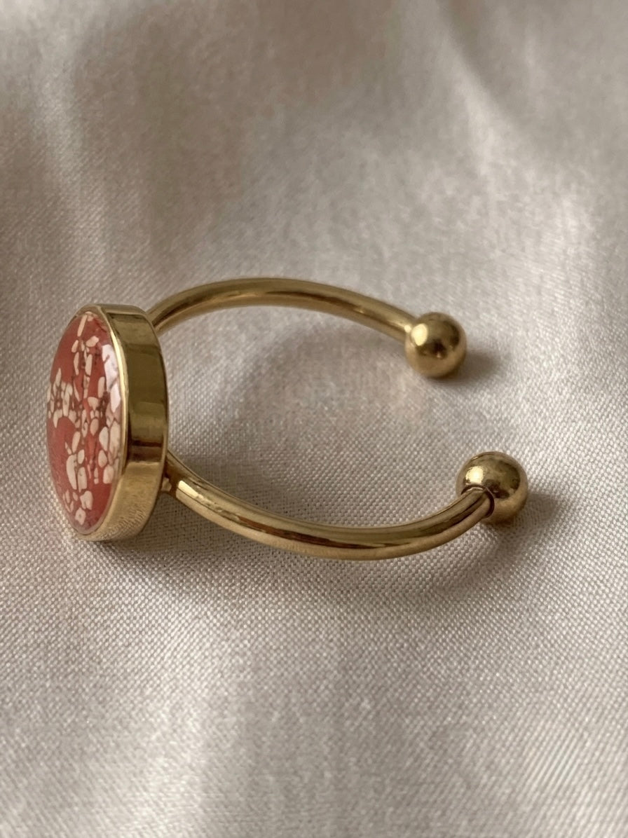 Scarlet Meadow Ring