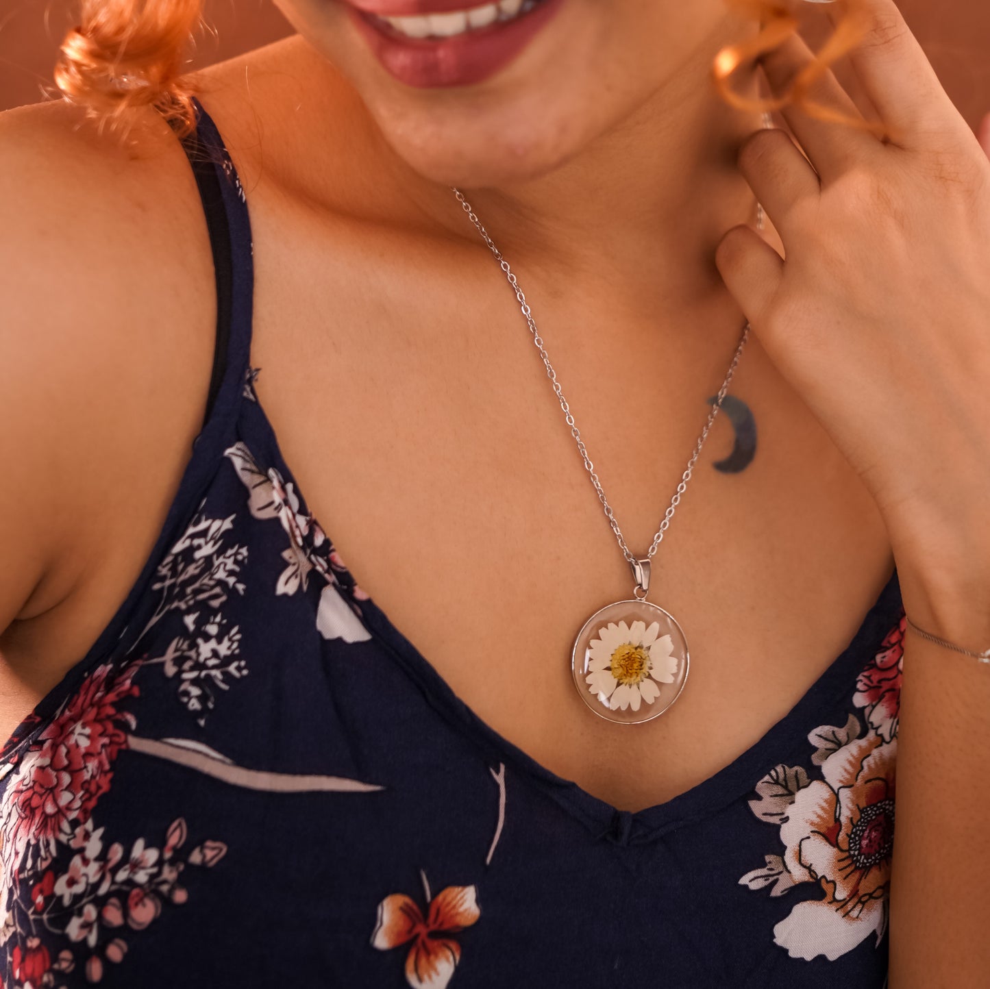 White Daisy Silver Combo Set