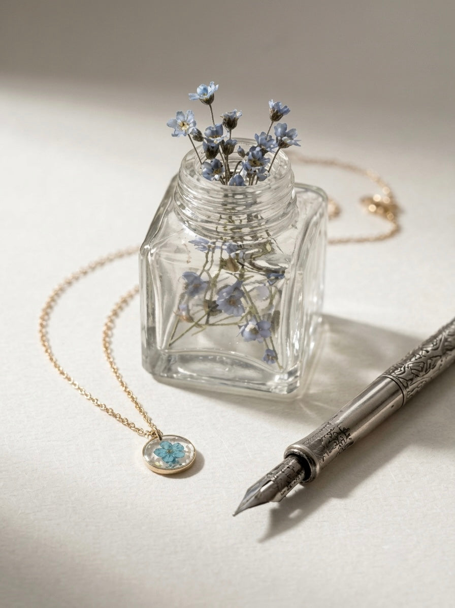 Azure Resilience Blossom Pendant (Blue)