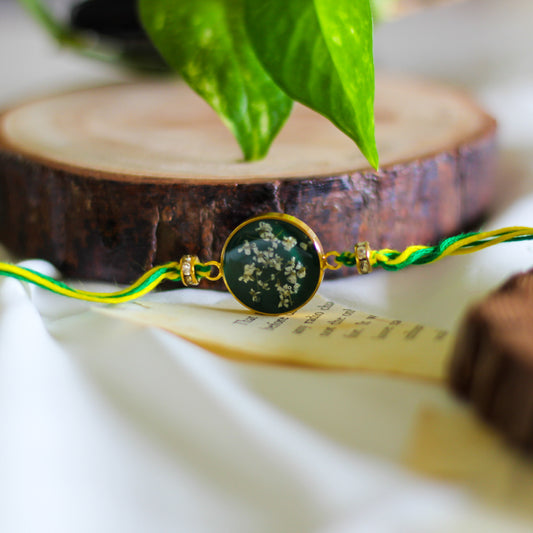 Mini Anne Lace Green Rakhi