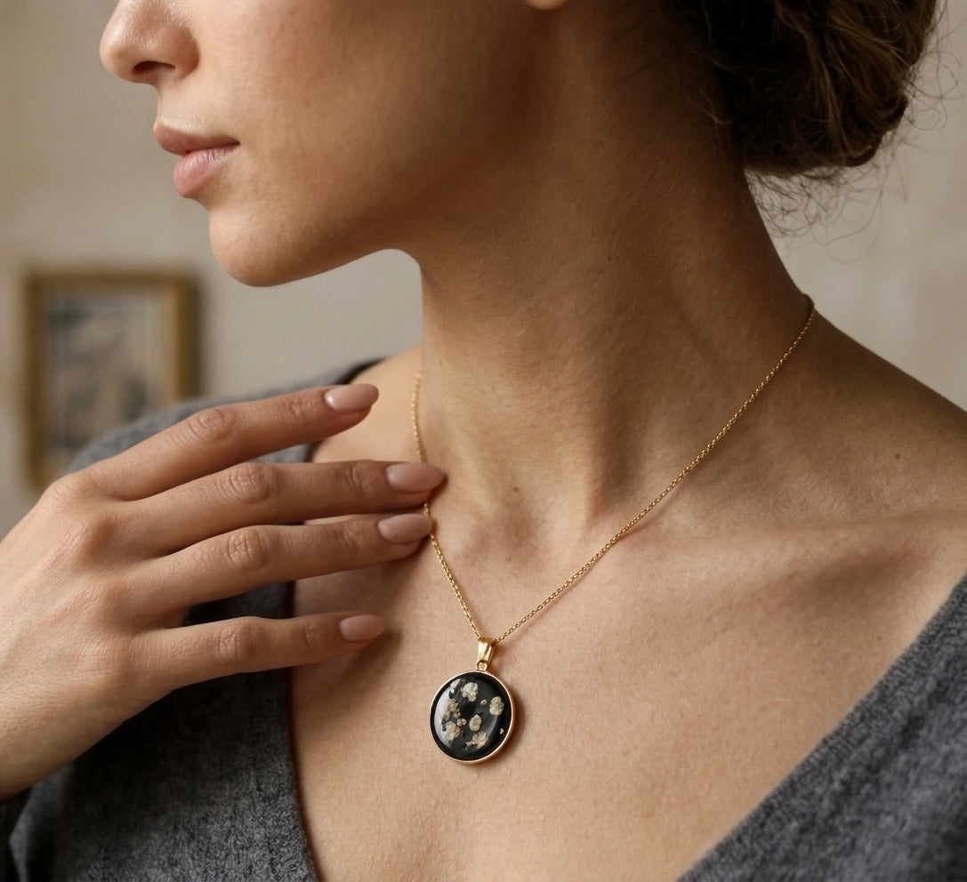 Midnight Constellation Gold Pendant