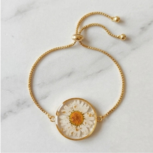 Daisy Shimmer Bracelets - Gold/Silver plated